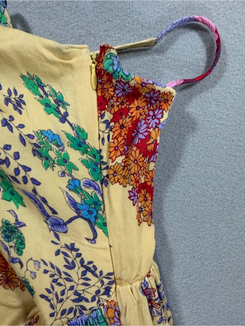 Urban Outfitters Sylvia Yellow Floral Prairie Midi Dress Corset Cottagecore - Picture 11 of 16